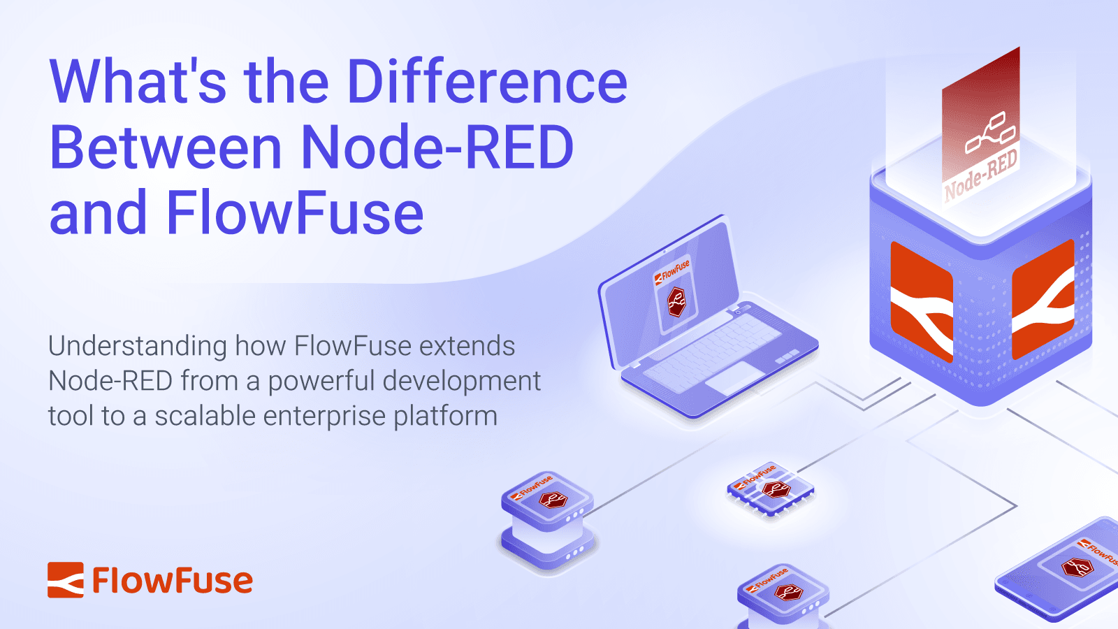 Image representing What's the Difference Between Node-RED and FlowFuse